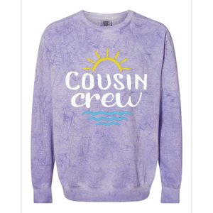 Cousin Crew Summer Vacation Holiday Matching Team Group Colorblast Crewneck Sweatshirt