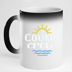 Cousin Crew Summer Vacation Holiday Matching Team Group 11oz Black Color Changing Mug