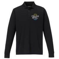 Cousin Crew Summer Vacation Holiday Matching Team Group Performance Long Sleeve Polo