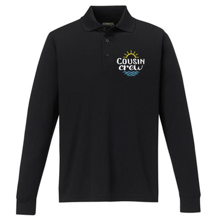 Cousin Crew Summer Vacation Holiday Matching Team Group Performance Long Sleeve Polo