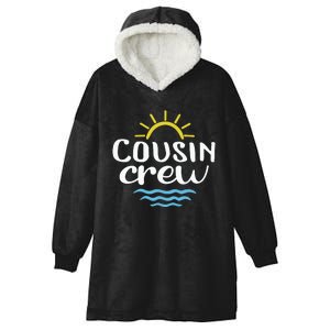 Cousin Crew Summer Vacation Holiday Matching Team Group Hooded Wearable Blanket