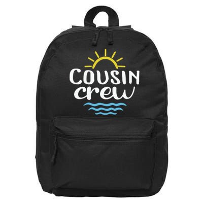 Cousin Crew Summer Vacation Holiday Matching Team Group 16 in Basic Backpack