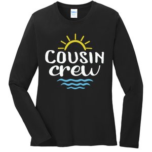 Cousin Crew Summer Vacation Holiday Matching Team Group Ladies Long Sleeve Shirt