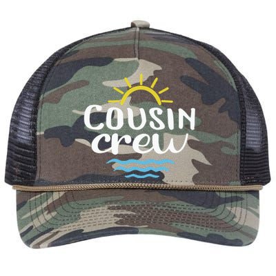 Cousin Crew Summer Vacation Holiday Matching Team Group Retro Rope Trucker Hat Cap