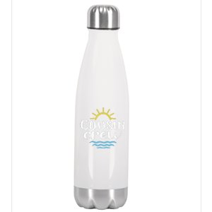 Cousin Crew Summer Vacation Holiday Matching Team Group Stainless Steel Insulated Water Bottle