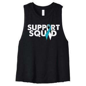 Cervical Cancer Support Women's Racerback Cropped Tank