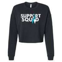 Cervical Cancer Support Cropped Pullover Crew