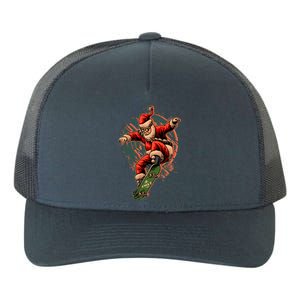 Cool Christmas Skateboarding Santa Claus Yupoong Adult 5-Panel Trucker Hat