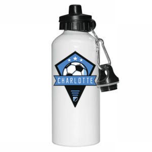 Cool Charlotte Soccer Jersey Aluminum Water Bottle