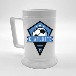 Cool Charlotte Soccer Jersey Beer Stein