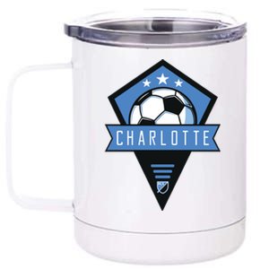 Cool Charlotte Soccer Jersey 12 oz Stainless Steel Tumbler Cup