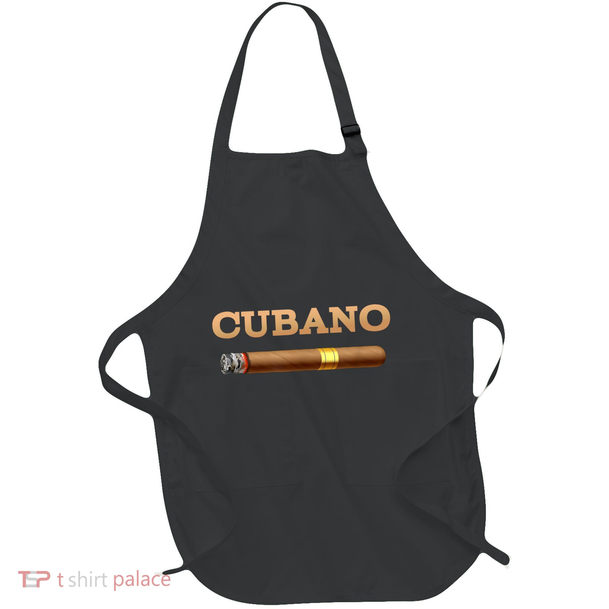Cuban Cigar Smoker Cubano Full-Length Apron With Pockets