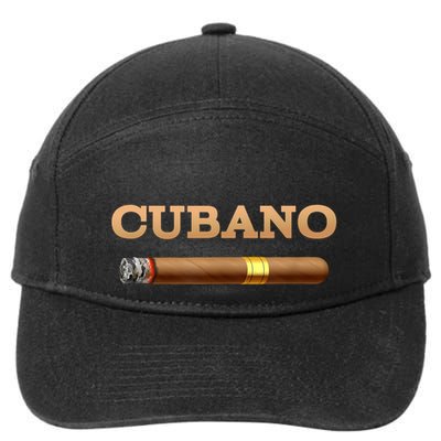 Cuban Cigar Smoker Cubano 7-Panel Snapback Hat
