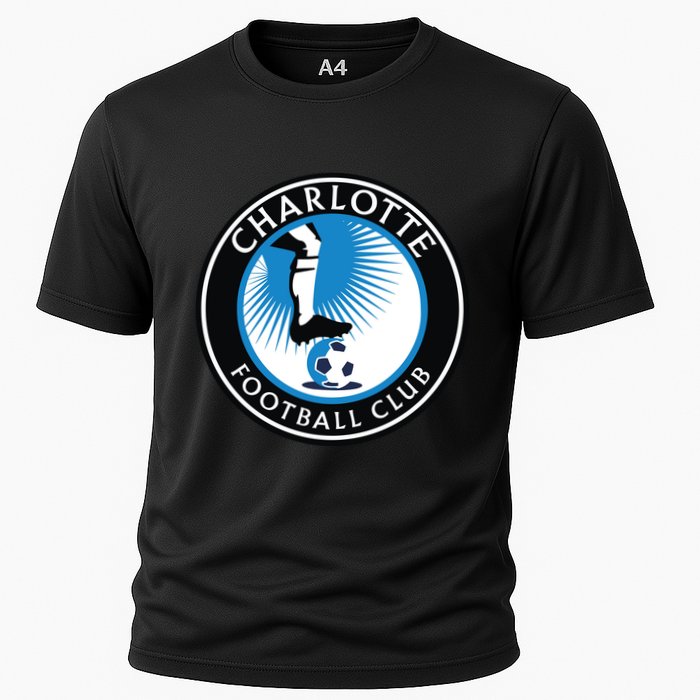 Cool Charlotte Soccer Team Football Club Cooling Performance Crew T-Shirt