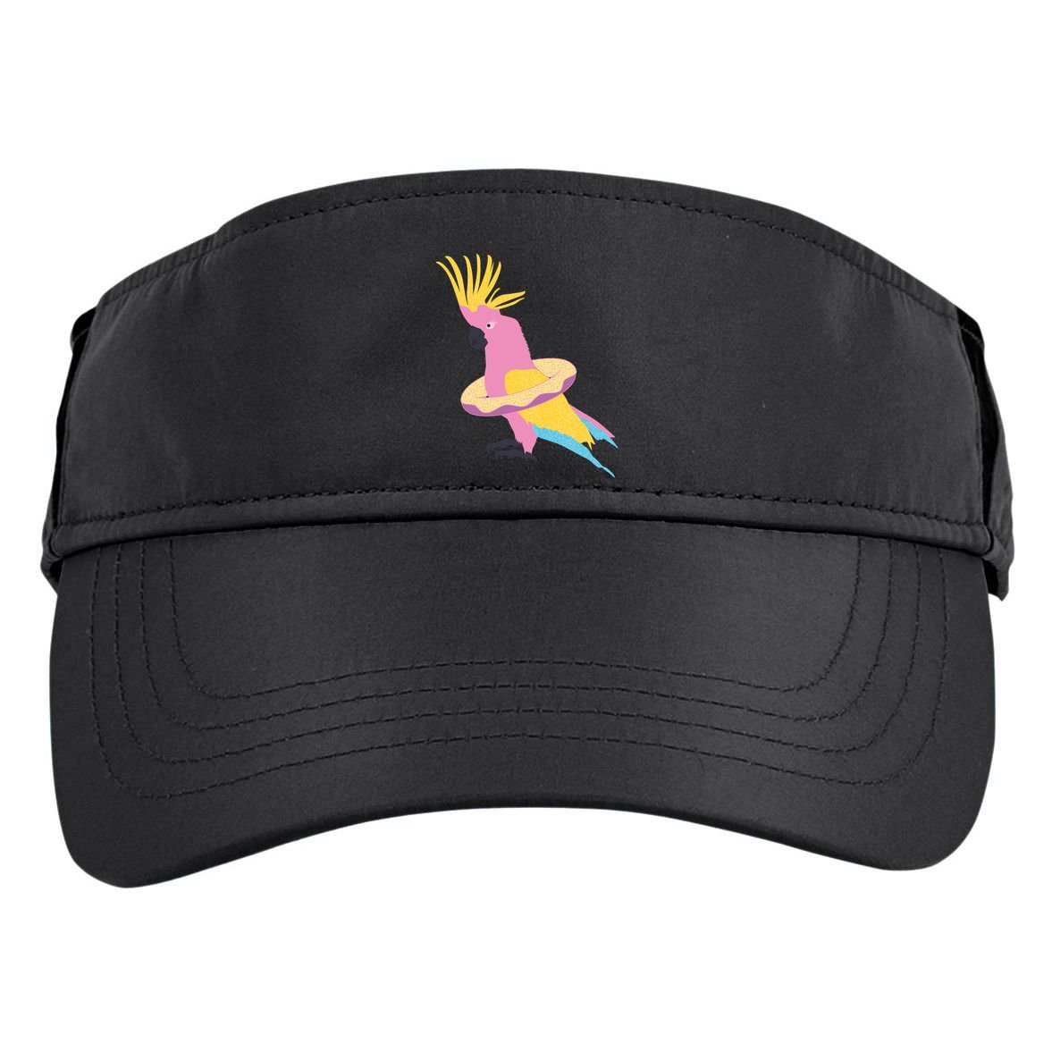 Cockatiel Cockatoo Summer Vacay Party Beach Vibes Funny Gift Adult Drive Performance Visor