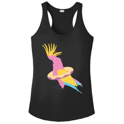 Cockatiel Cockatoo Summer Vacay Party Beach Vibes Funny Gift Ladies PosiCharge Competitor Racerback Tank