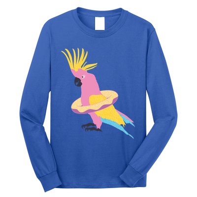 Cockatiel Cockatoo Summer Vacay Party Beach Vibes Funny Gift Long Sleeve Shirt