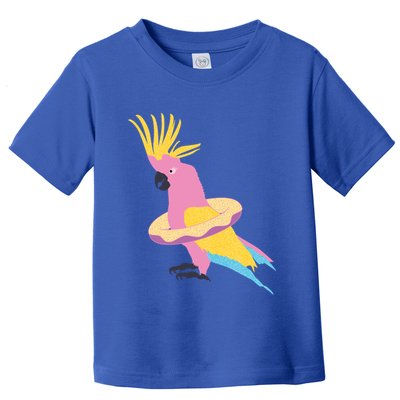 Cockatiel Cockatoo Summer Vacay Party Beach Vibes Funny Gift Toddler T-Shirt
