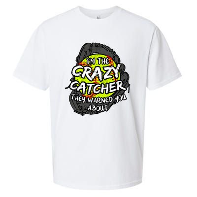 Crazy Catcher Softball Lovers Bat Ball Baseball Great Gift Sueded Cloud Jersey T-Shirt