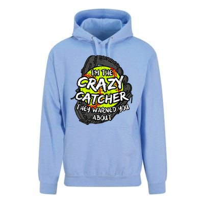 Crazy Catcher Softball Lovers Bat Ball Baseball Great Gift Unisex Surf Hoodie