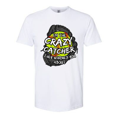 Crazy Catcher Softball Lovers Bat Ball Baseball Great Gift Softstyle® CVC T-Shirt