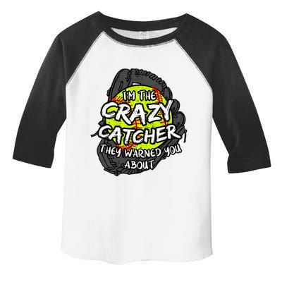 Crazy Catcher Softball Lovers Bat Ball Baseball Great Gift Toddler Fine Jersey T-Shirt