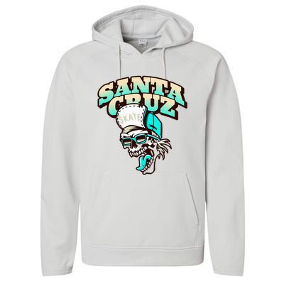 Classic California Skater Santa Cruz Performance Fleece Hoodie