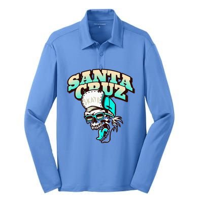 Classic California Skater Santa Cruz Silk Touch Performance Long Sleeve Polo