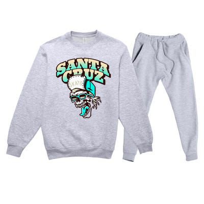 Classic California Skater Santa Cruz Premium Crewneck Sweatsuit Set