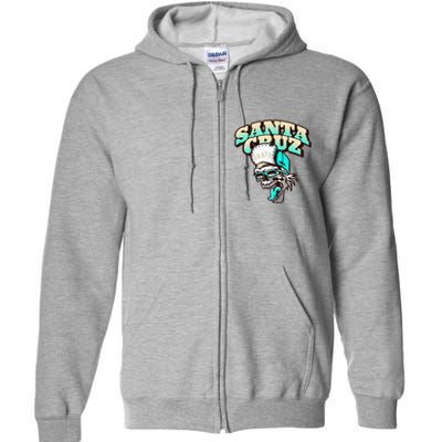 Classic California Skater Santa Cruz Full Zip Hoodie