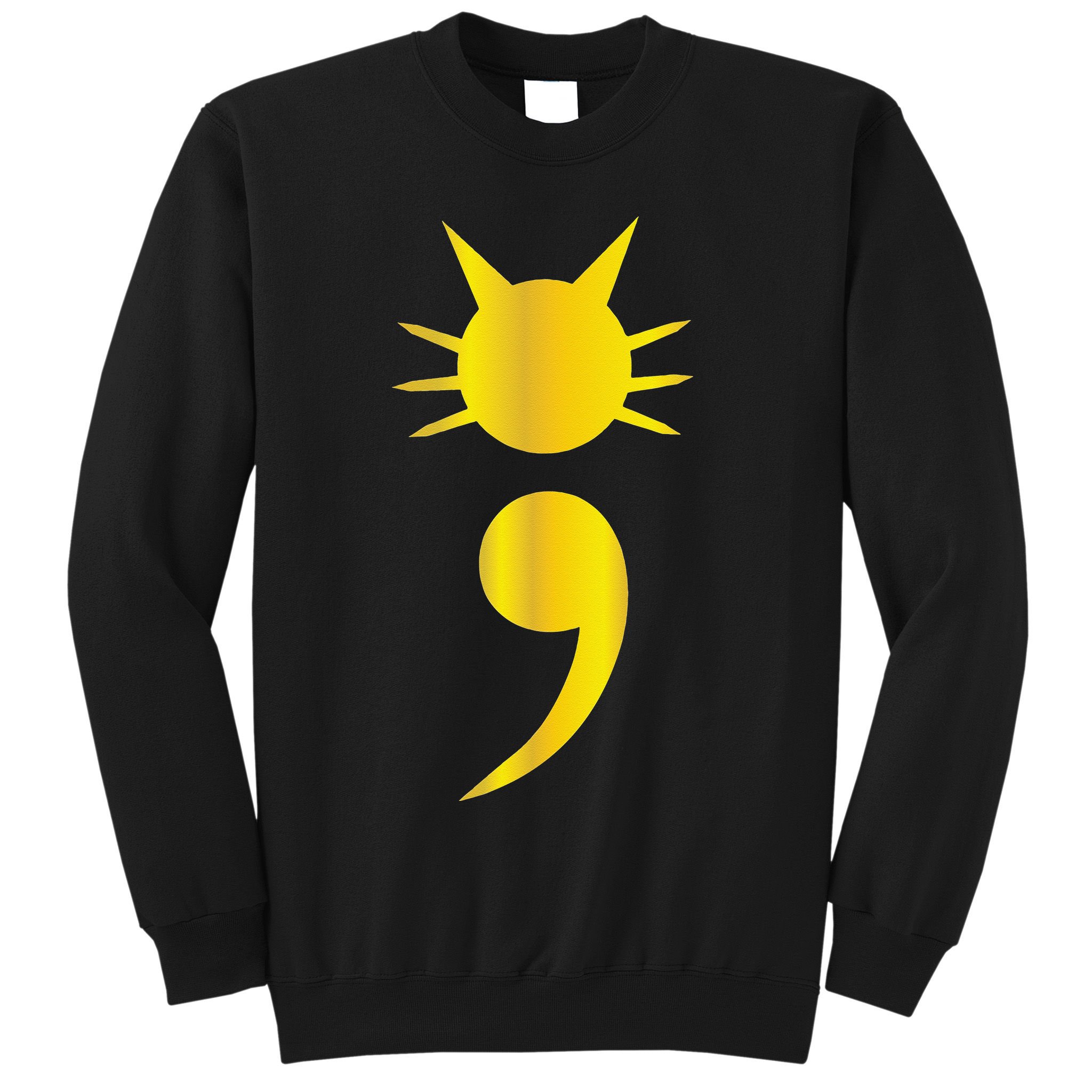 Cute Cat Semicolon May Mental Health Awareness Month Sweatshirt