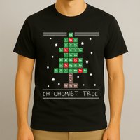 Christmas Chemistry Science Periodic Table Chemist Tree T-Shirt