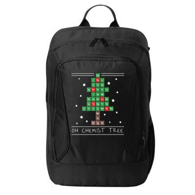 Christmas Chemistry Science Periodic Table Chemist Tree City Backpack