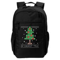 Christmas Chemistry Science Periodic Table Chemist Tree Backpack