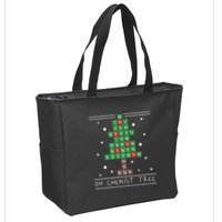 Christmas Chemistry Science Periodic Table Chemist Tree Zip Tote Bag