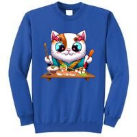 Cute Cat Sushi Chef Kawaii Cat Lover Japanese Neko Gift Sweatshirt