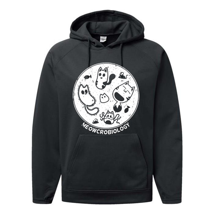 Cute Cat Science Lab Performance Fleece Hoodie