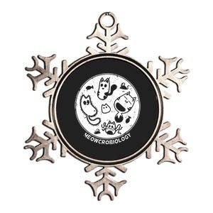 Cute Cat Science Lab Metallic Star Ornament