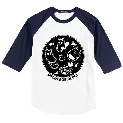 Cute Cat Science Lab Baseball Sleeve Shirt