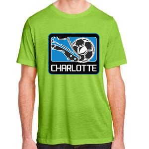 Cool Charlotte Soccer Cleats Adult ChromaSoft Performance T-Shirt