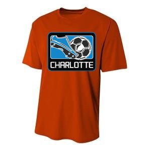 Cool Charlotte Soccer Cleats Performance Sprint T-Shirt