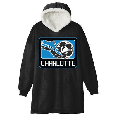 Cool Charlotte Soccer Cleats Hooded Wearable Blanket