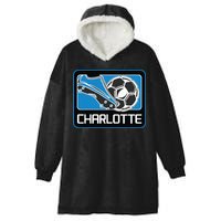Cool Charlotte Soccer Cleats Hooded Wearable Blanket