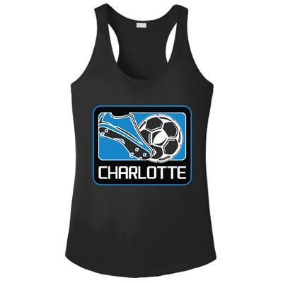 Cool Charlotte Soccer Cleats Ladies PosiCharge Competitor Racerback Tank