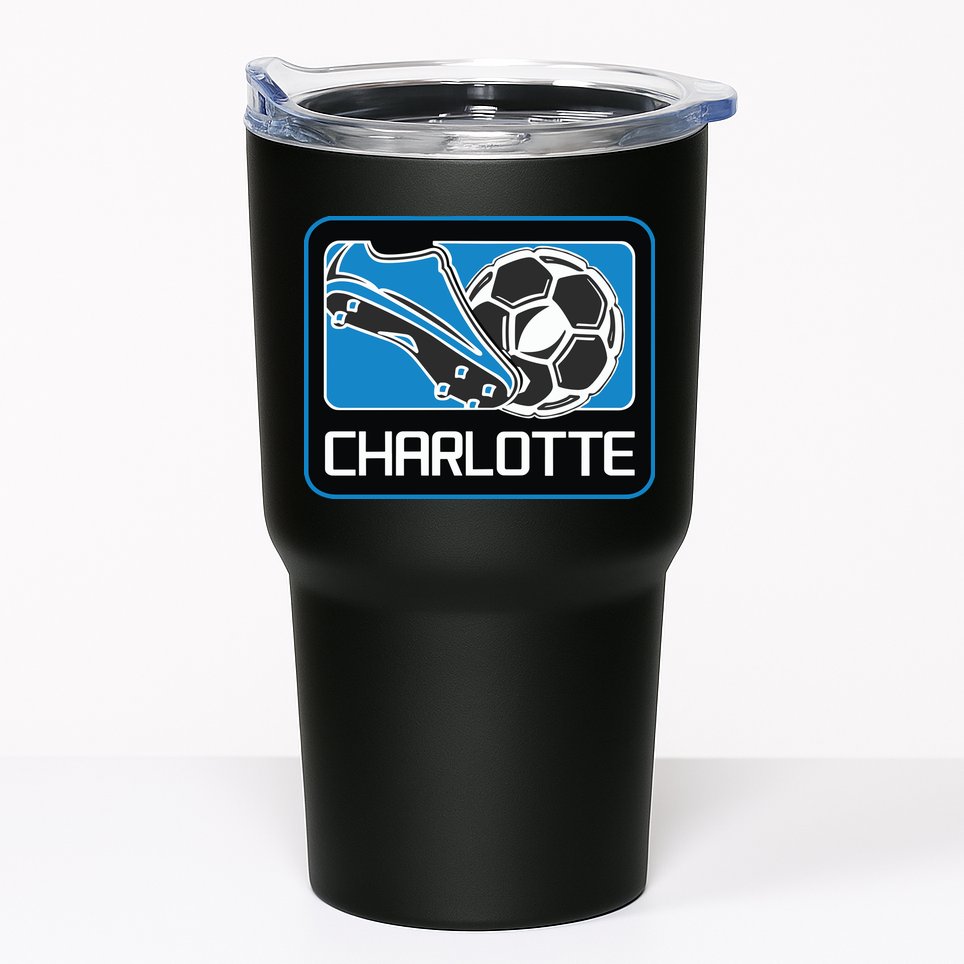 Cool Charlotte Soccer Cleats Tumbler