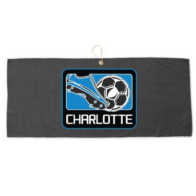 Cool Charlotte Soccer Cleats Large Microfiber Waffle Golf Towel