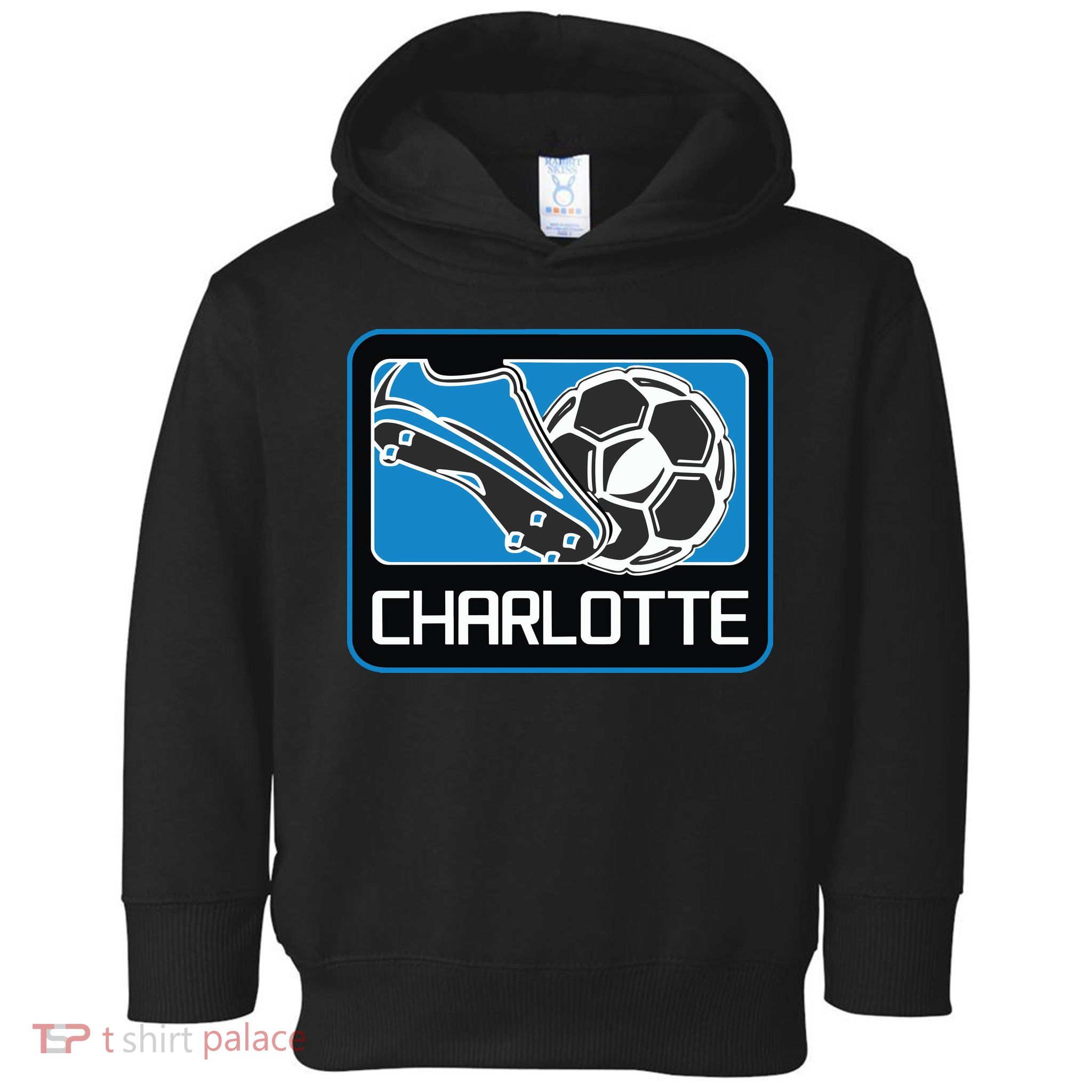 Cool Charlotte Soccer Cleats Toddler Hoodie