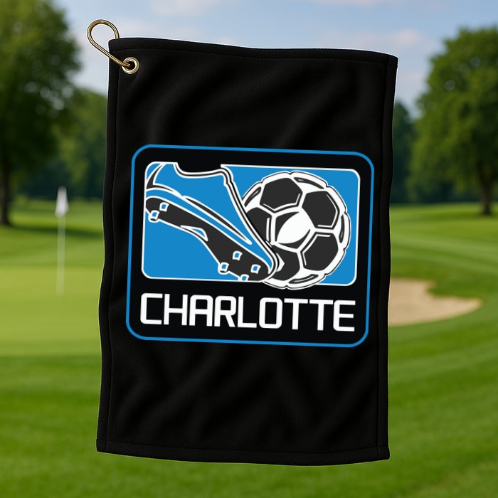 Cool Charlotte Soccer Cleats Golf Towel