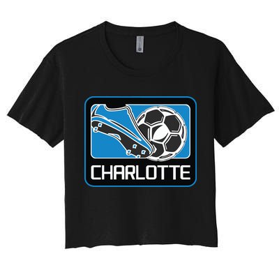 Cool Charlotte Soccer Cleats Crop Top