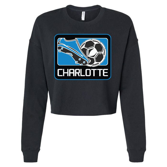 Cool Charlotte Soccer Cleats Cropped Pullover Crew